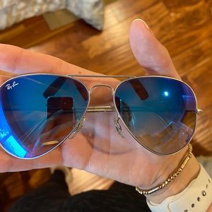 Ray ban Aviators Blue Tint/Brown
